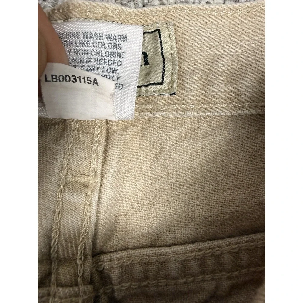 L.L.Bean Classic Fit Khaki Jeans Pants 100% Cotton Beige Tan 31x30.5  Men